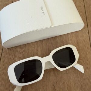 Prada White Sunglasses